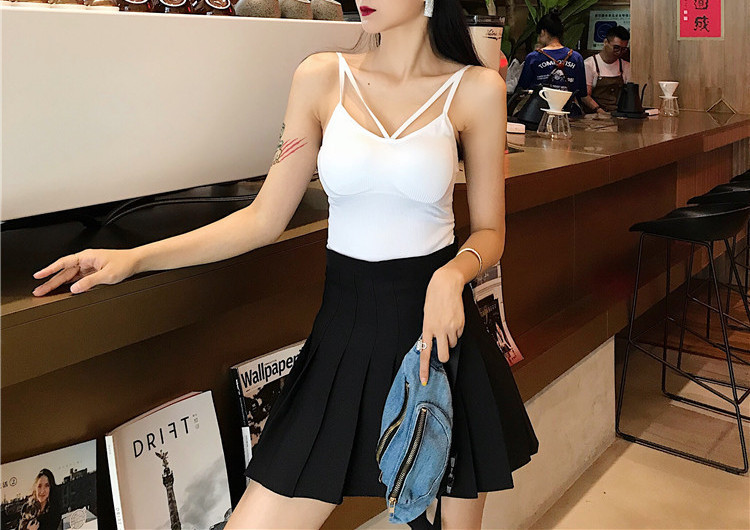 Maieu modern de dama cu bretele subtiri - mai multe culori