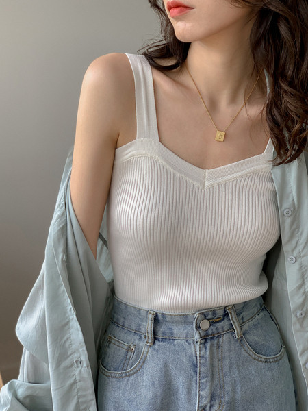 Maieu de damă din catifea cu bretele largi