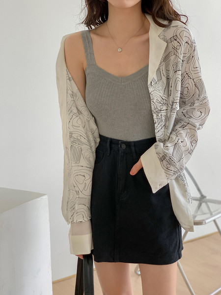 Maieu de damă din catifea cu bretele largi