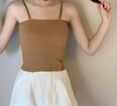 Maiou curat de damă, model nou, cu bretele subțiri