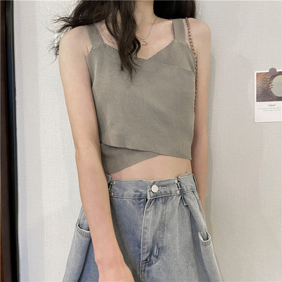 Maieu scurt cu transfer de la tricotat subțire