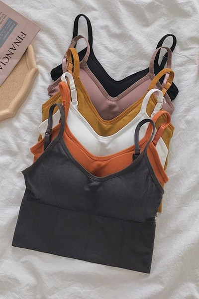 Top de vară de damă cu bretele subțiri și decolteu spitz