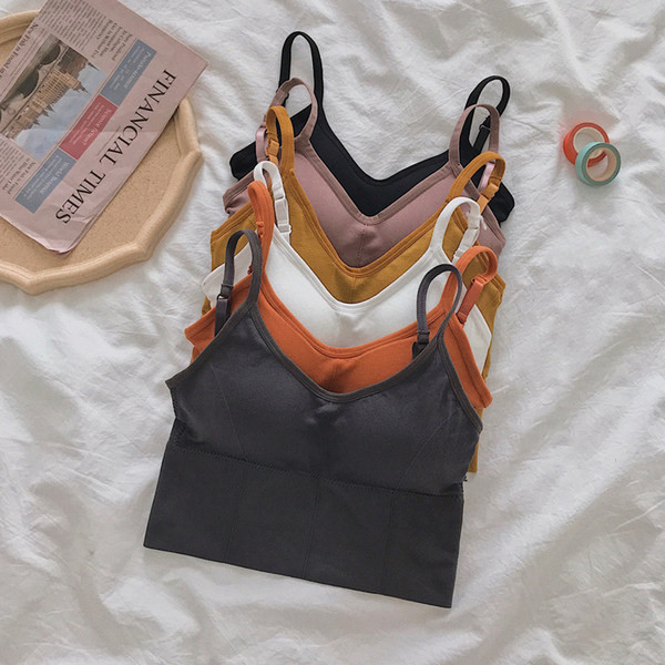 Top de vară de damă cu bretele subțiri și decolteu spitz