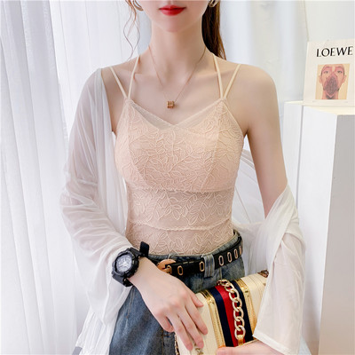 Bustiera dama din dantela - cu bretele subtiri