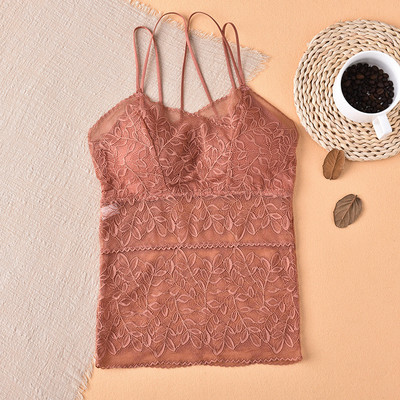 Bustiera dama din dantela - cu bretele subtiri