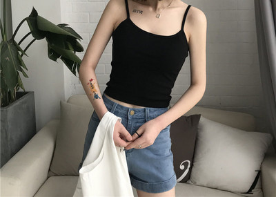 Maieu curat de dama cu bretele subtiri in mai multe culori