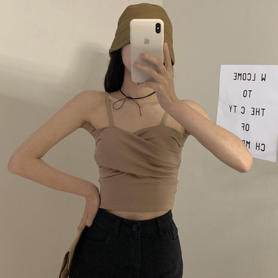 Maieu casual dama cu bretele subtiri