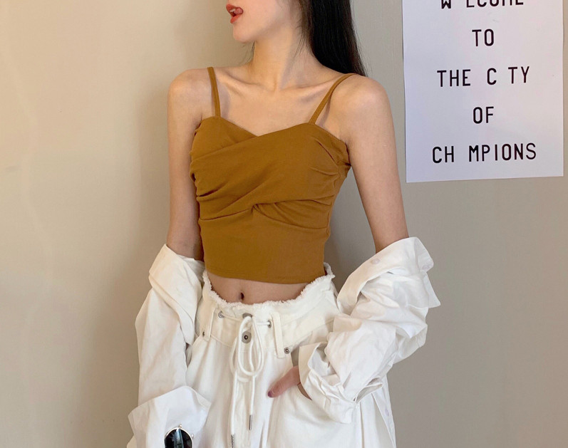 Maieu casual dama cu bretele subtiri