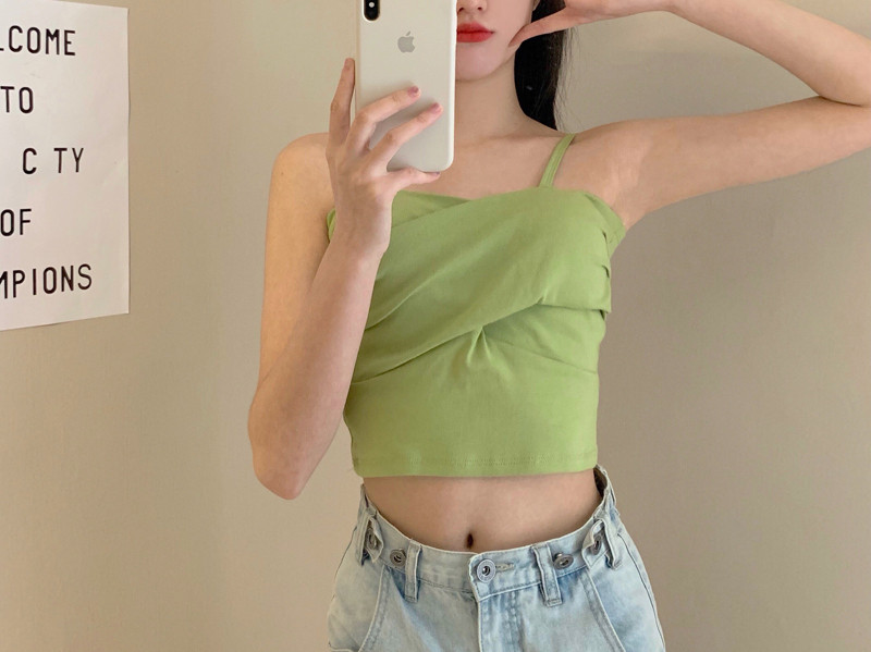 Maieu casual dama cu bretele subtiri