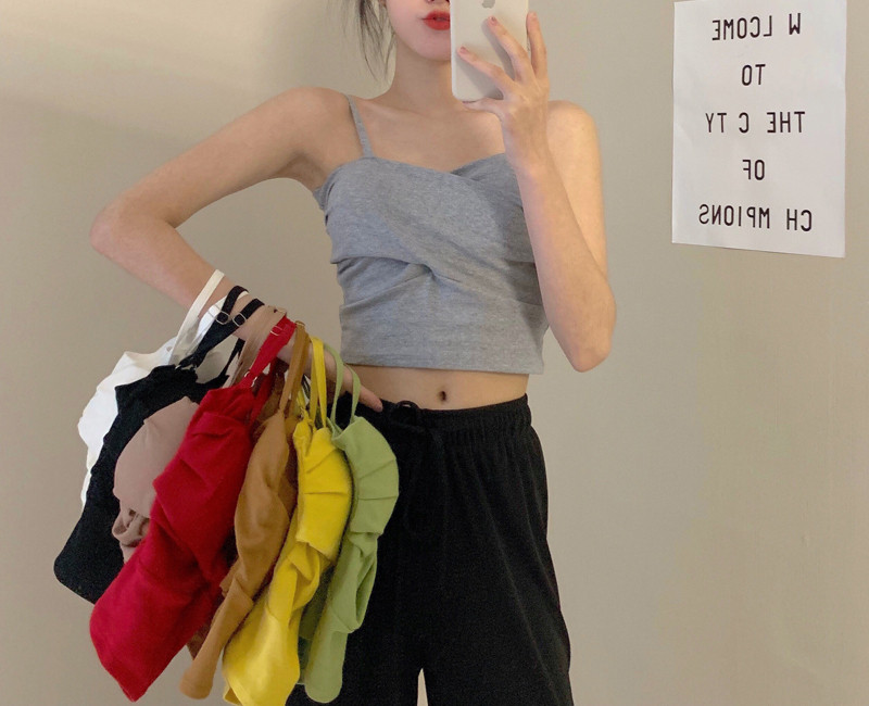 Maieu casual dama cu bretele subtiri