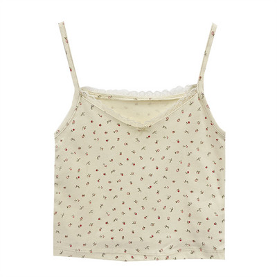 Maieu scurt de damă cu dantelă la decolteu