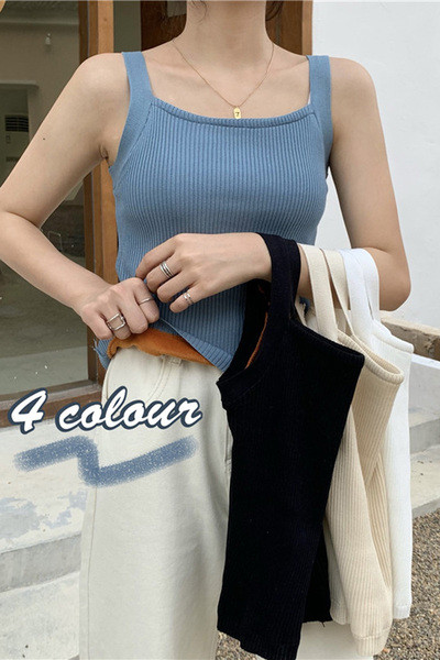 Maieu de damă din catifea cu bretele largi și decolteu pătrat