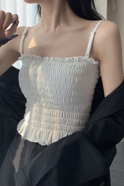 Maieu modern de dama cu model montat cu bretele