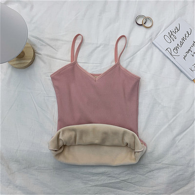 Maieu zilnic cu bretele subțiri și decolteu spitz