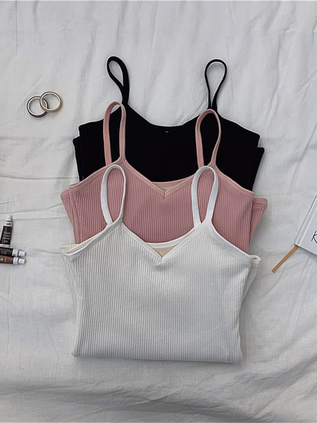 Maieu zilnic cu bretele subțiri și decolteu spitz