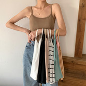 Novi model ljetne majice bez rukava na tanke naramenice običan model