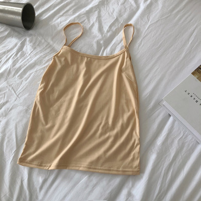 Novi model ljetne majice bez rukava na tanke naramenice običan model