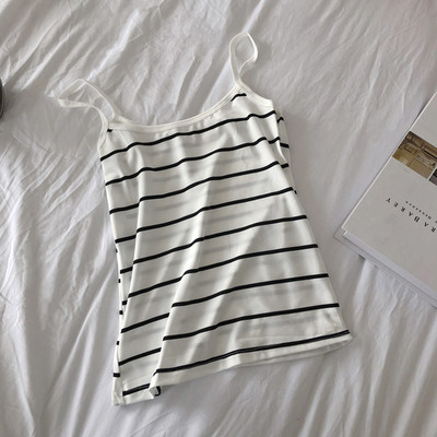 Novi model ljetne majice bez rukava na tanke naramenice običan model