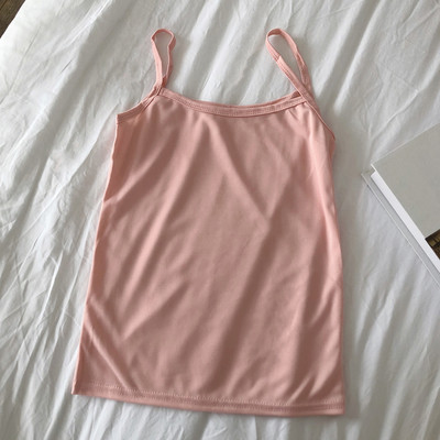 Novi model ljetne majice bez rukava na tanke naramenice običan model