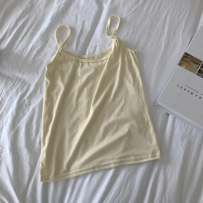 Novi model ljetne majice bez rukava na tanke naramenice običan model