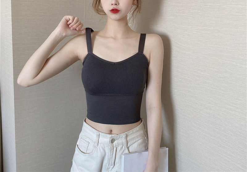 Maieu de dama cu bretele subtiri - model scurt