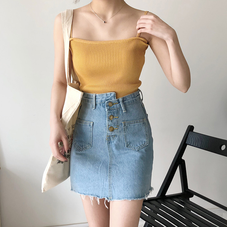 Γυναικεία αμάνικι μπλούζα με λεπτά τιραντάκια για γυναίκες