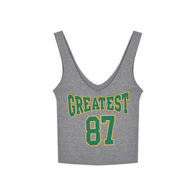 Maieu casual dama model nou cu inscriptie si bretele late