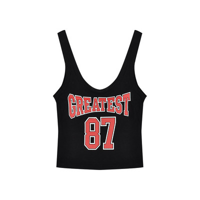 Maieu casual dama model nou cu inscriptie si bretele late