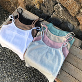 Maieu elastic de dama cu bretele subtiri