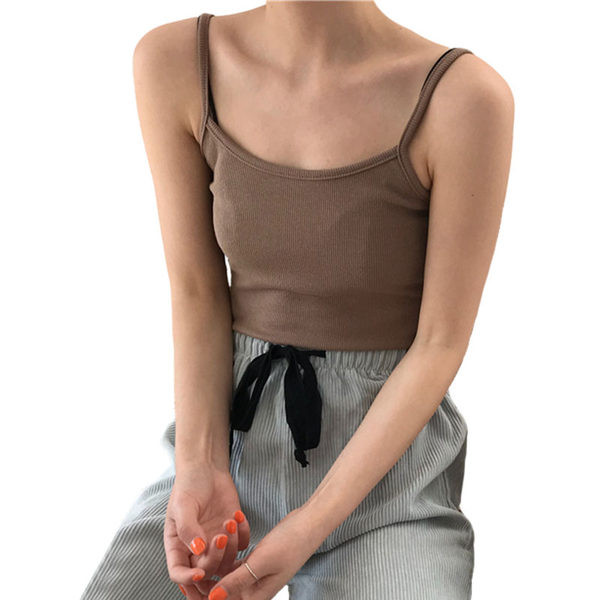 Maieu elastic de dama cu bretele subtiri