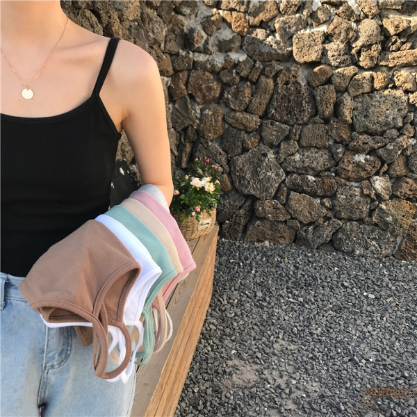 Maieu elastic de dama cu bretele subtiri