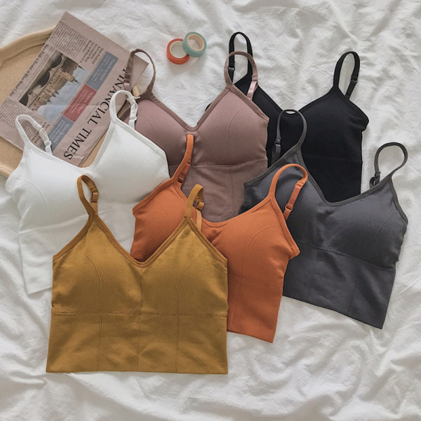 Top scurt de damă, cu bretele subțiri și decolteu spitz