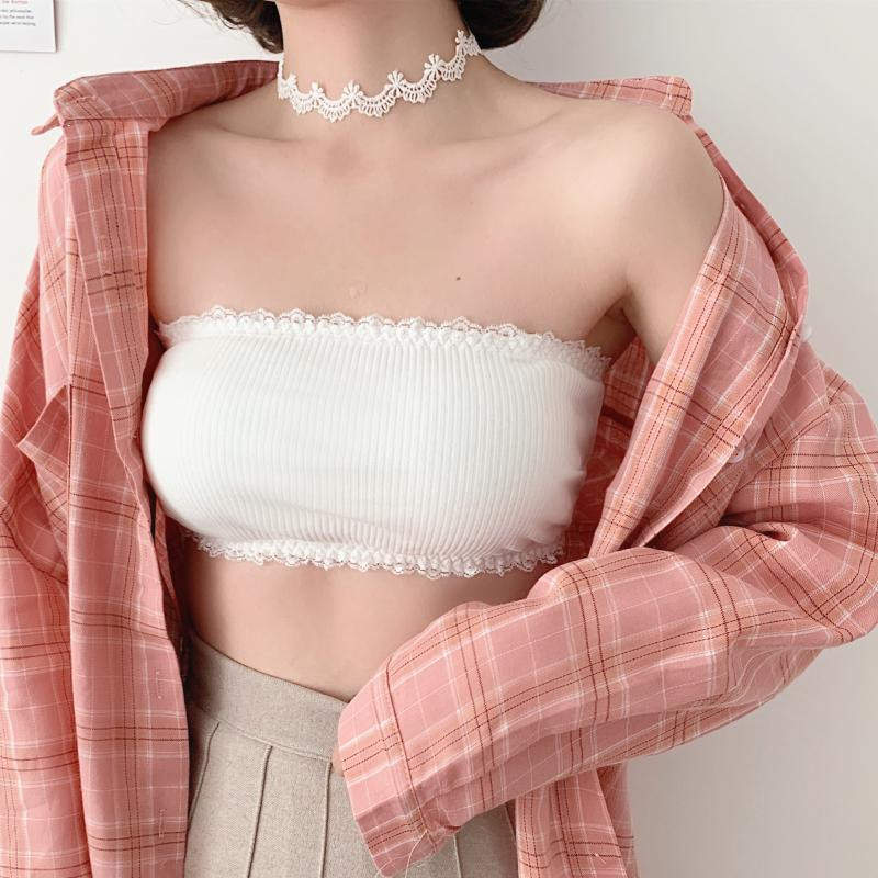 Bustiera scurta din dantela pentru femei