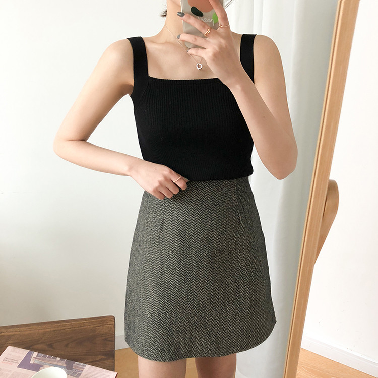 Maieu de damă din catifea cu decolteu pătrat