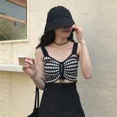 Maieu scurt de damă cu legături și bretele largi