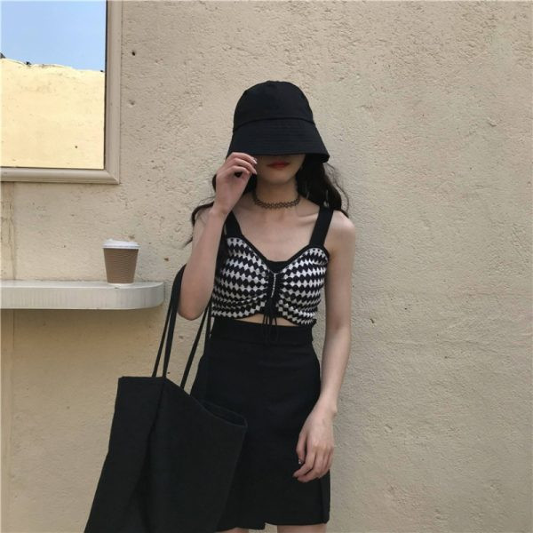 Maieu scurt de damă cu legături și bretele largi