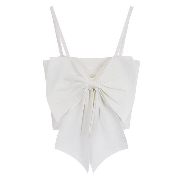 Maieu scurt de damă modern cu panglică