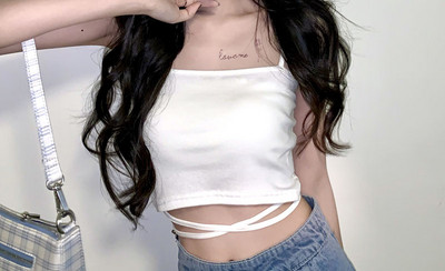 Maieu scurt de damă cu legături încrucișate