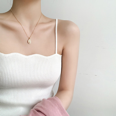 Maiou din catifea, cu bretele subțiri