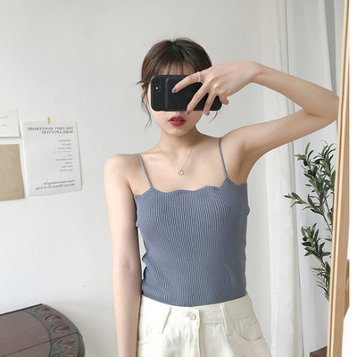 Maiou din catifea, cu bretele subțiri