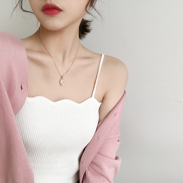 Maiou din catifea, cu bretele subțiri