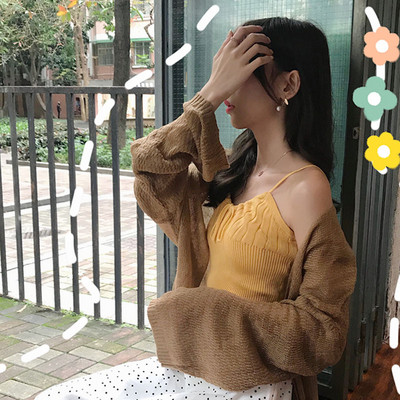 Maieu de damă tricotat cu cravate