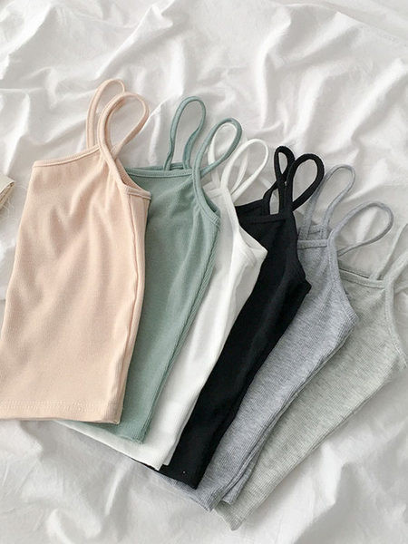 Maiou zilnic cu bretele subțiri pentru femei