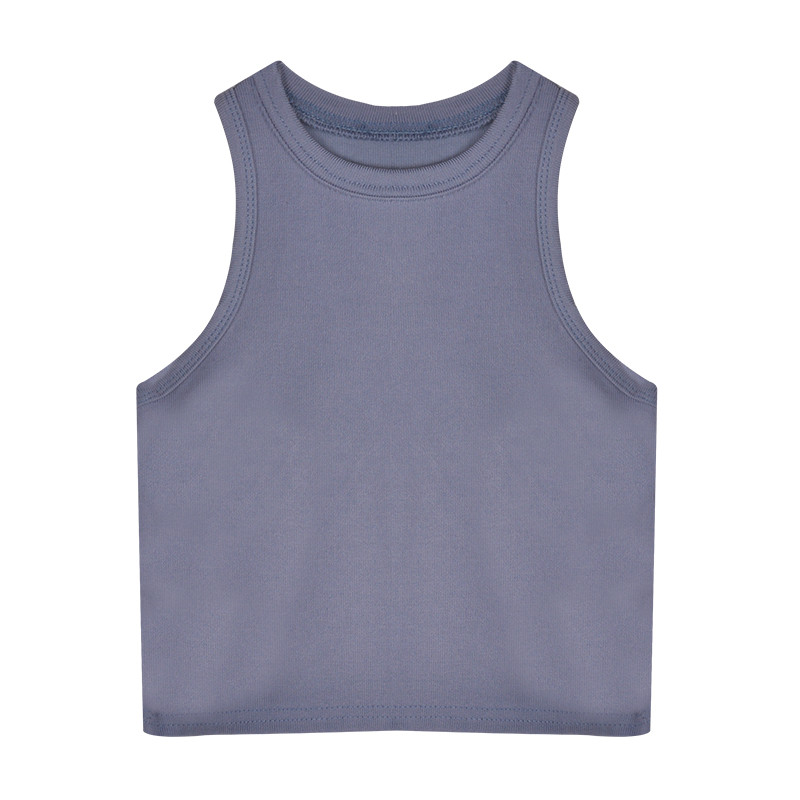 Maieu scurt pentru femei, tricotat, cu decolteu oval