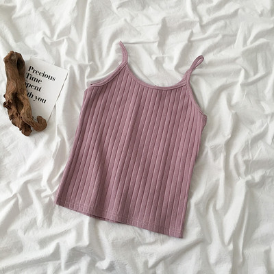 Γυναικείο φανελάκι απλό μοντέλο με λεπτούς ιμάντες σε διάφορα χρώματα