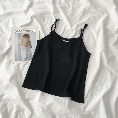 Maieu de dama cu bretele subtiri model uni in mai multe culori