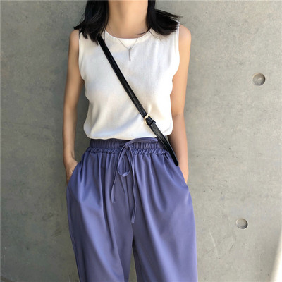 Maieu casual de damă, cu decolteu oval și bretele largi