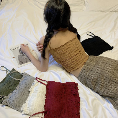 Κοντό μπουστάκι από ελαστικό ύφασμα