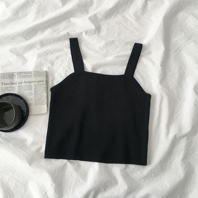 Μοντέρνα γυναικεία αμάνικι μπλούζα με τιραντάκια σε διάφορα χρώματα