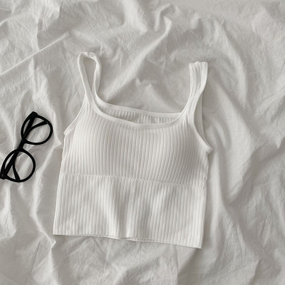 Νέο μοντέλο γυναικείο αμάνικο μπλουζάκι σε διάφορα χρώματα με τετράγωνη λαιμόκοψη